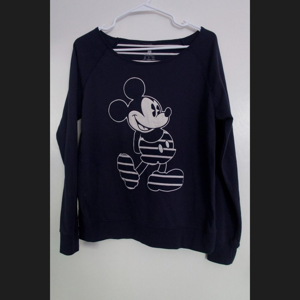 Navy Striped Disney Mickey Mouse Sweater